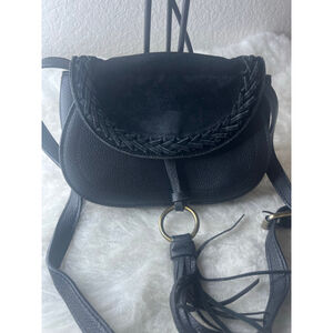 Altar’d State Noona Suede Crossbody Bag Black
